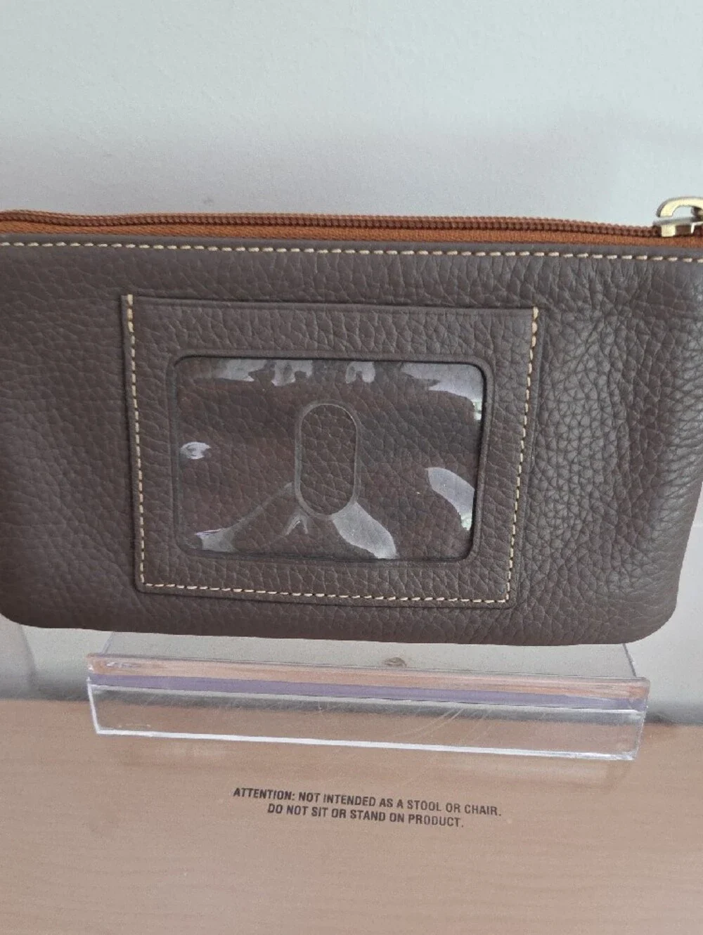Dooney & Bourke Yellow and Brown Pebbled Leather Pouch Bundle, EUC